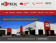 Tablet Screenshot of hetech.com.au